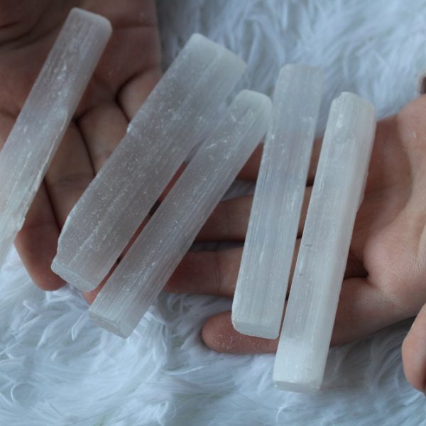 selenite stick crystal 5 pack bulk